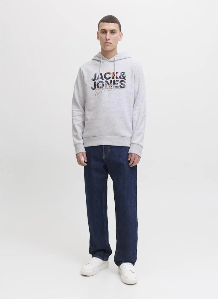 JACK & JONES Logo Pullover Hoodie