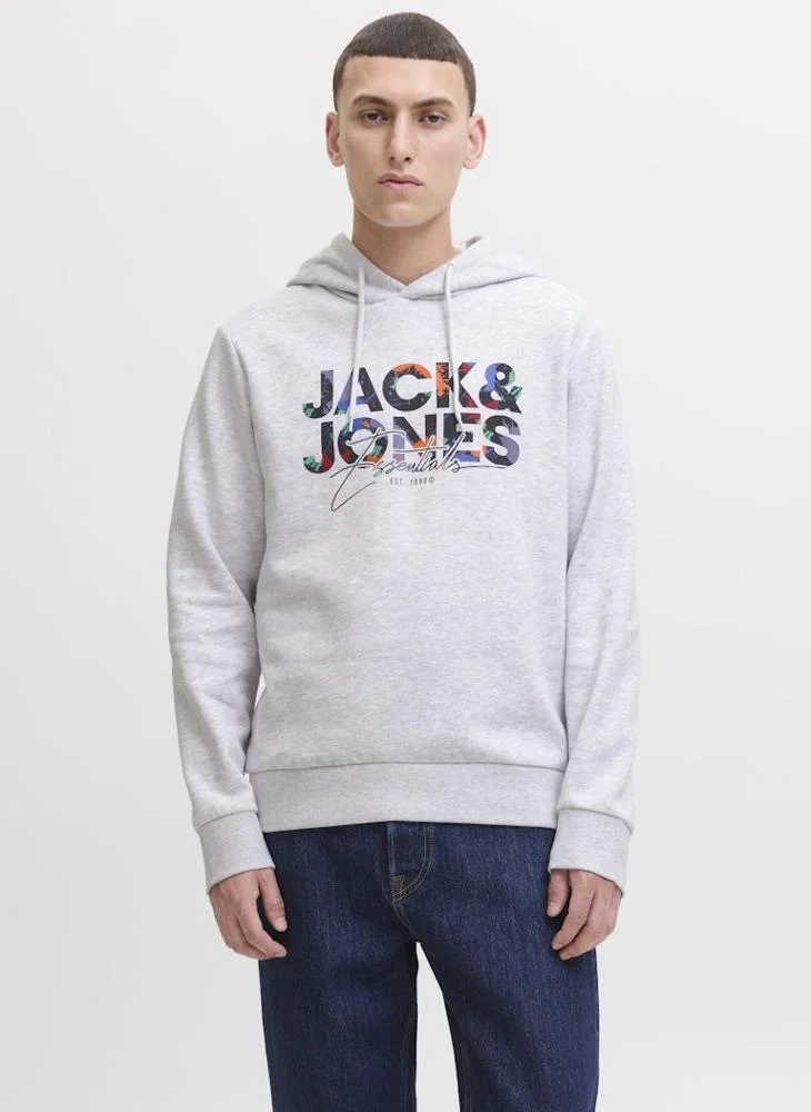 JACK & JONES Logo Pullover Hoodie
