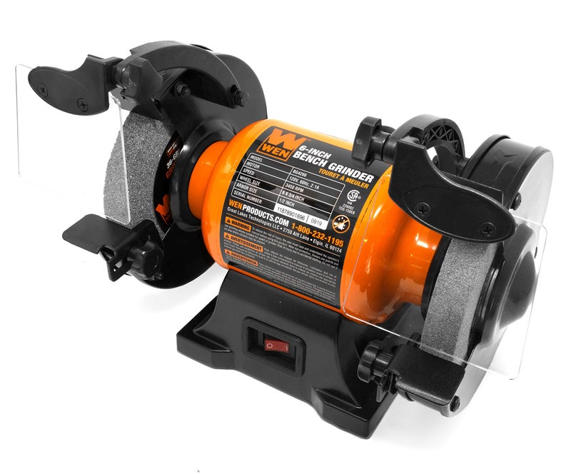 WEN BG4260 2.1-Amp 6-Inch Single Speed Bench Grinder, Orange,black - Image 2