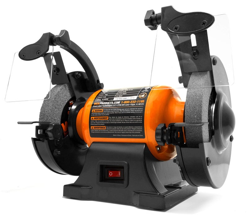 WEN BG4260 2.1-Amp 6-Inch Single Speed Bench Grinder, Orange,black - Image 1