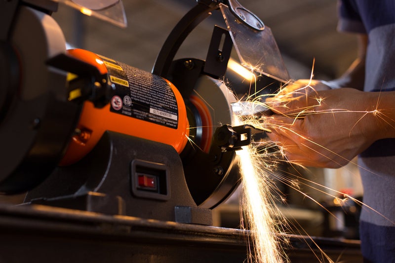 WEN BG4260 2.1-Amp 6-Inch Single Speed Bench Grinder, Orange,black - Image 3