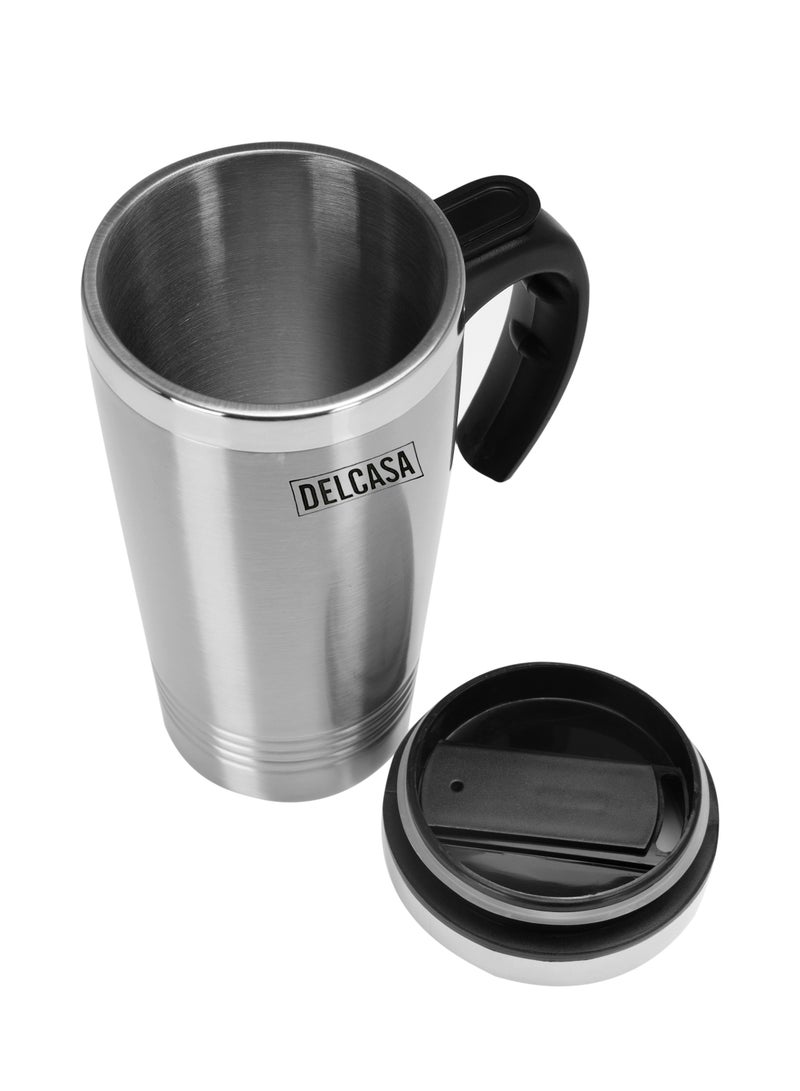 DELCASA Double Wall Travel Mug, 475ml DC2153 - Image 2