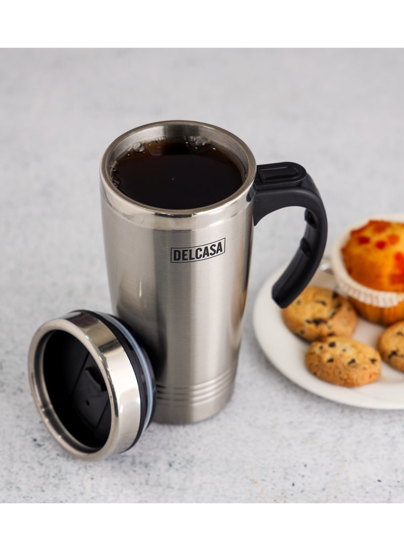 DELCASA Double Wall Travel Mug, 475ml DC2153 - Image 5