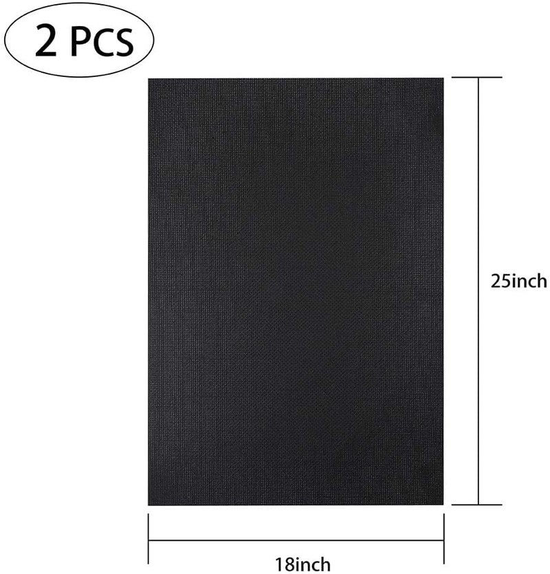 Caydo 2 Pieces 14 Count Classic Reserve Aida Cloth Cross Stitch Cloth, 25 by 18-Inch Big Size, Black - Image 2