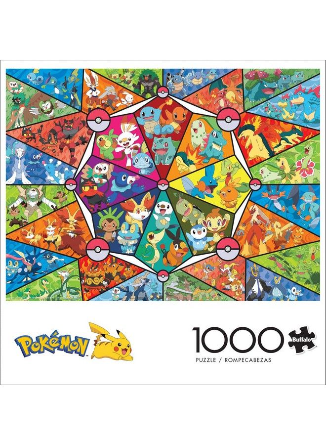 Buffalo Games Pokemon Stained Glass Starters 1000 Piece Jigsaw Puzzle - Image 3