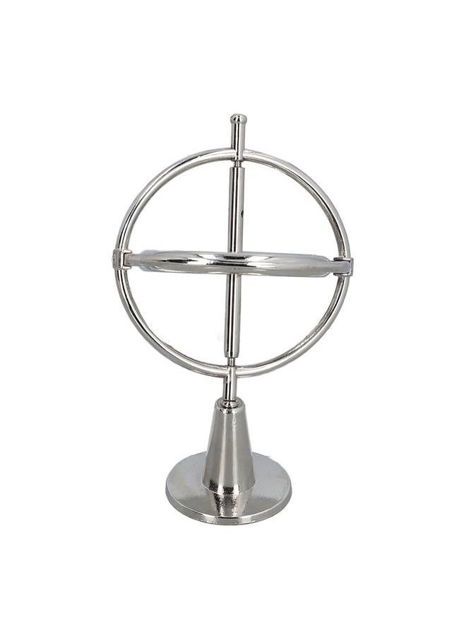 Alloy Gyroscope Toy Balance Relaxing Multi Functional Decompression Finger Silver