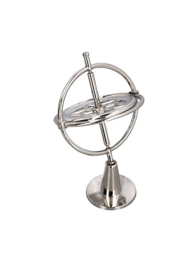 Alloy Gyroscope Toy Balance Relaxing Multi Functional Decompression Finger Silver
