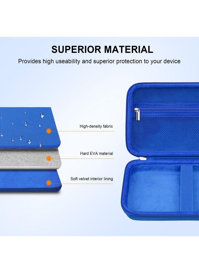 Elonbo - Carrying Case For Giiker Super Slide Puzzle Games Challenges Brain Teaser Puzzle Storage Holder Kids Teens Stem Toys Flow Slider Puzzle Game Travel Bag Mesh Pocket Fits Sliding Tiles Blue - Image 1