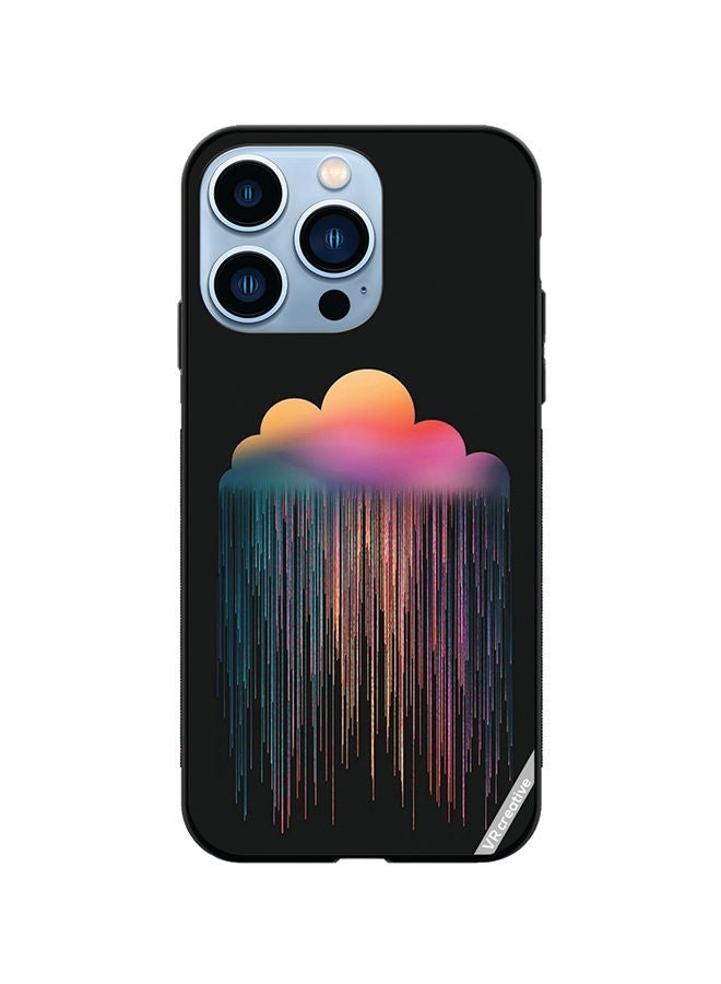 VR CREATIVE Protective Case Cover For Apple iPhone 14 Pro Max Colourfull Rain Design Multicolour - Image 1