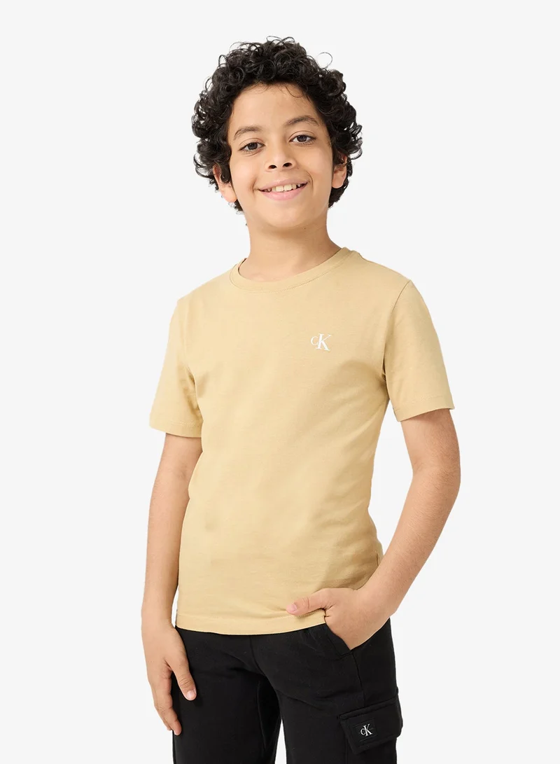 كالفن كلاين جينز تيشيرت بشعار الشباب قطعتين