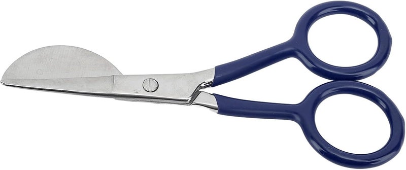 Polished safe edge Carpet Scissors, Stainless Steel Carpet Trimming Shears Ergonomic Duckbill Blade Rustproof for Camping for Home (Blue) Diverse application fit - Image 3