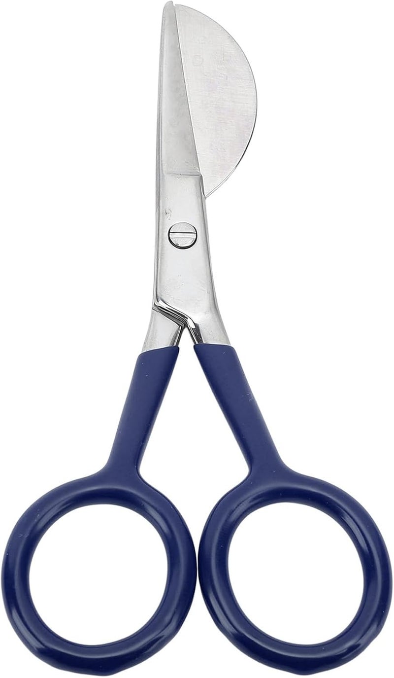 Polished safe edge Carpet Scissors, Stainless Steel Carpet Trimming Shears Ergonomic Duckbill Blade Rustproof for Camping for Home (Blue) Diverse application fit - Image 5