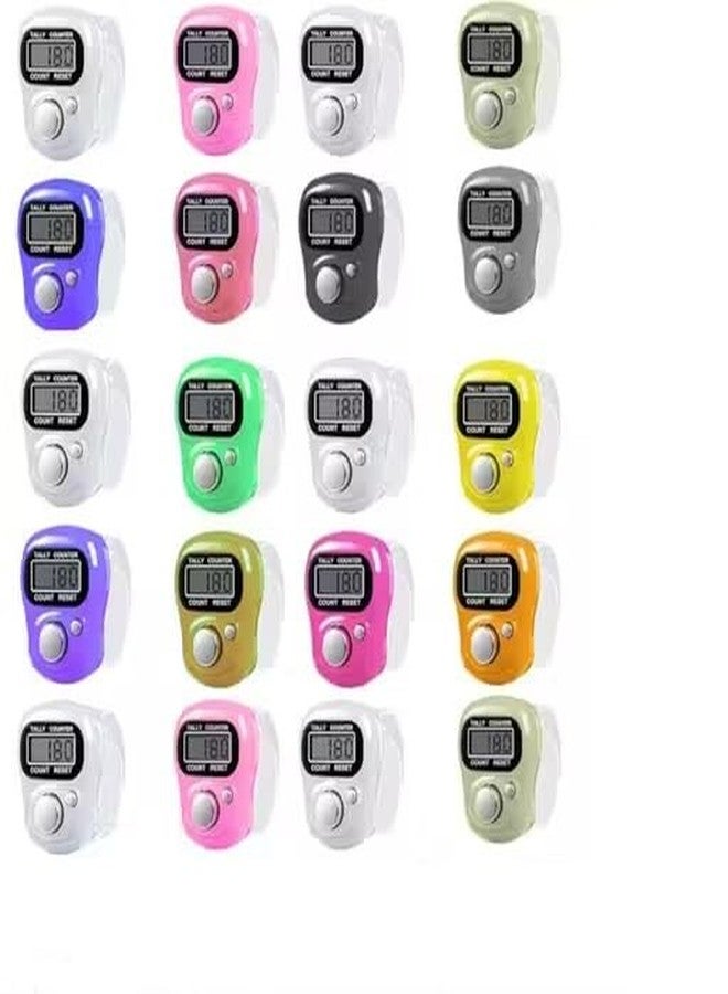 Kaashnic Counter for Chanting Mantra Tally Counter | 5-Digit Finger Ring with LCD Display & Reset Button | Handheld Counter for Meditation, Jap, Sports, Knitting & Classroom Use (Pack of 20) - Image 1