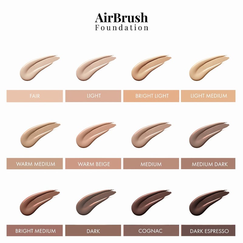 Jerome Alexander MagicMinerals AirBrush Foundation by Jerome Alexander – 2pc Set with Airbrush Foundation and Kabuki Brush - Spray Makeup with Anti-aging Ingredients for Smooth Radiant Skin - Light - Image 5