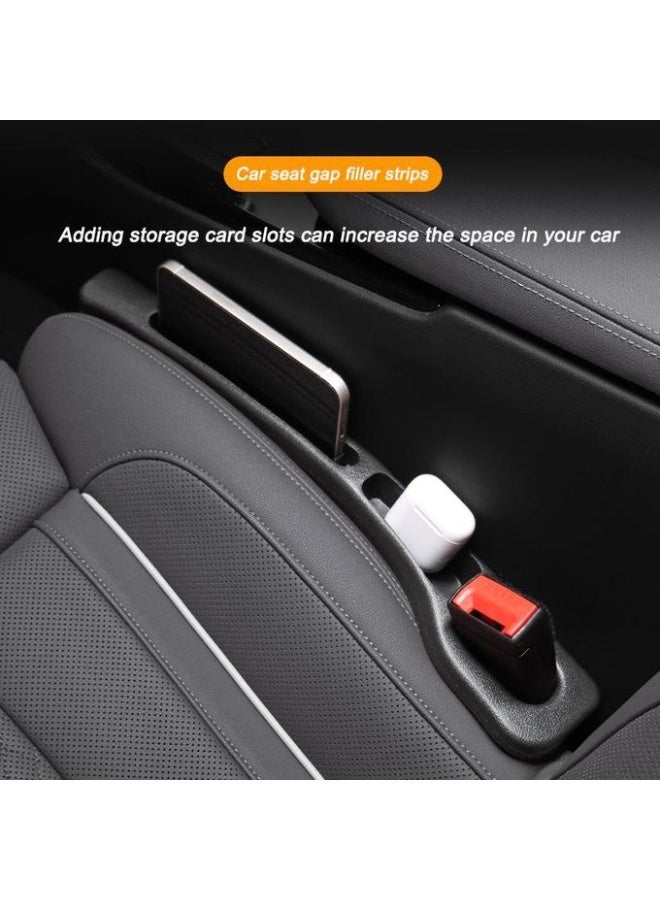 Car Seat Gap Filler, Fit Organizer Fill The Gap Between Seat and Console Stop Things from Dropping, Seat Gap Fillers with Seat Belt Holes(2 Pack) - Image 4
