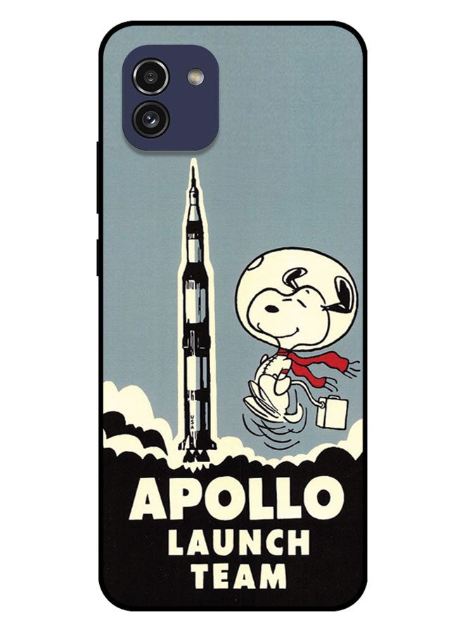 الصيد العين غطاء حماية مطبوع لهاتف سامسونج جالاكسي A03 - فريق إطلاق أبولو - Image 1