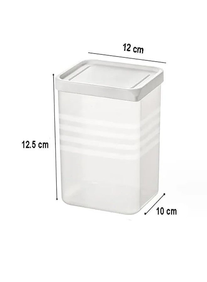 SANGOZ TruFresh Refrigerator Storage Boxes Set of 6 – Transparent BPA Free Fridge Organizer with White Lid, Stackable Containers for Side Door, Pantry & Kitchen Use - Image 2