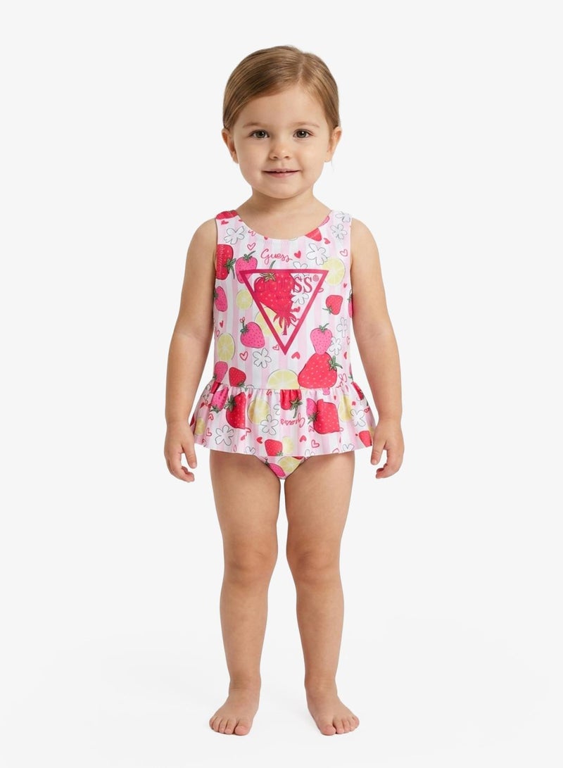 GUESS Infant Printed One Piece Swimsuit - Image 4
