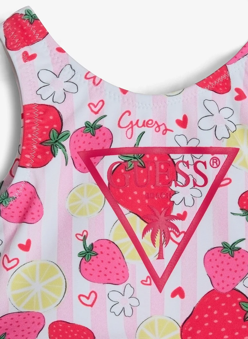 Guess Strawberry Lime Infant Printed One Piece Swimsuit for Women | Best Price UAE