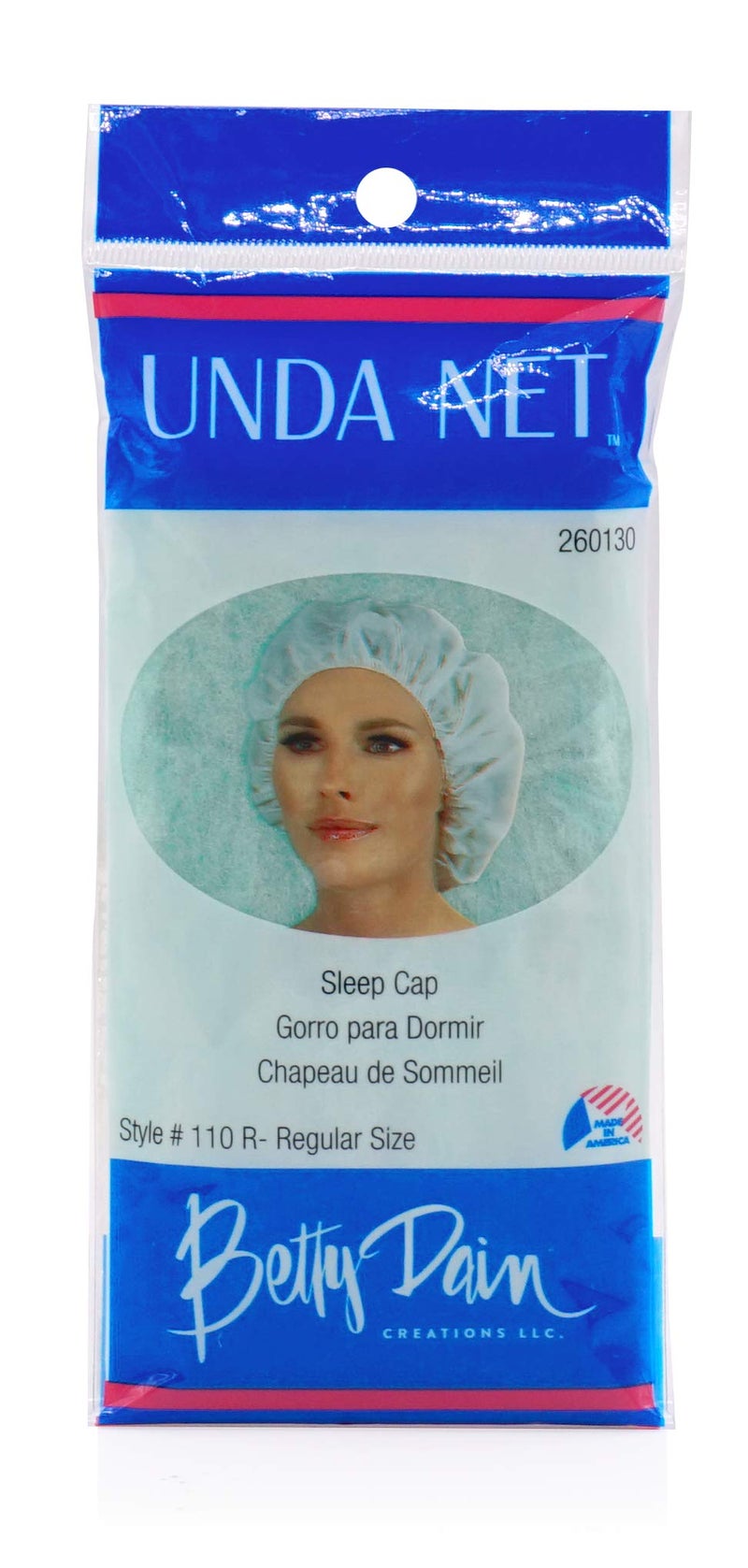 Betty Dain Unda Net Sleep Cap/Hairnet, Non-Woven Breathable Fabric, Protects Hair While You Sleep, Ideal for Industrial and Food Service Environments, Standard, 24 Per Pack - Image 1