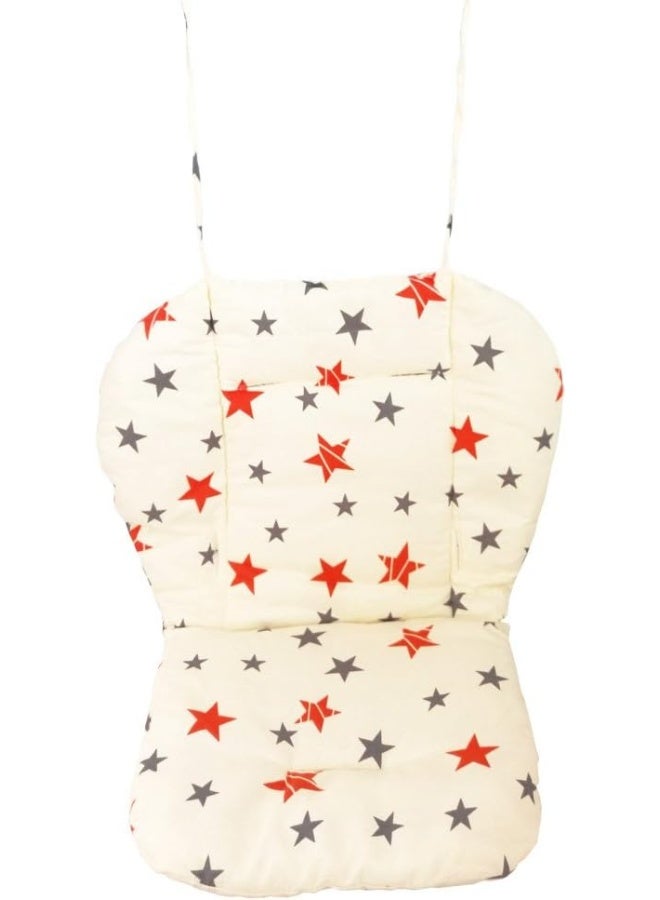 Twoworld Baby Stroller/High Chair Seat Cushion Liner Mat Pad Cover Resistant and High Chair Straps (5 Point Harness) 1 Suit (Stars) - Image 3