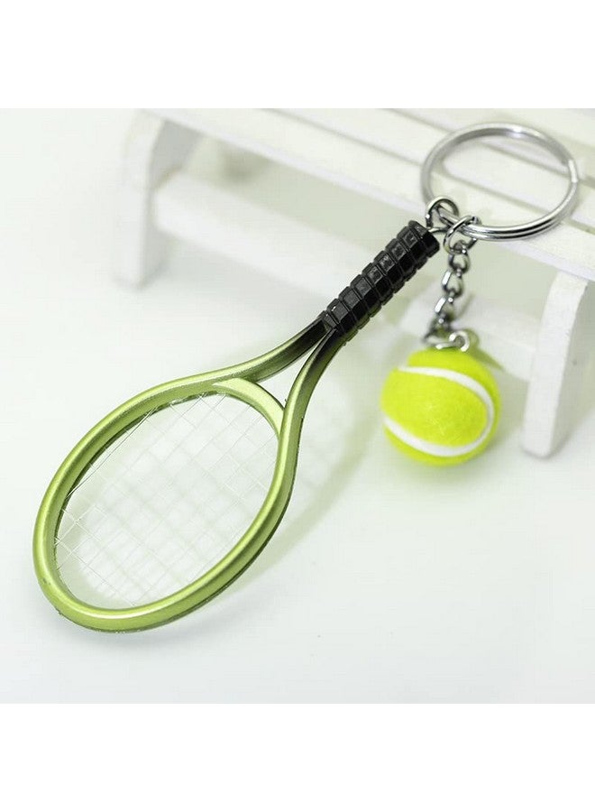 جوكوك سلسلة مفاتيح تنس صغيرة للنساء والرجال، كرة تنس ومضرب، حلقة مفاتيح للأولاد والبنات، هدايا تنس للمراهقين، هدايا عيد الميلاد لمحبي التنس، مدرب لاعب التنس - Image 3