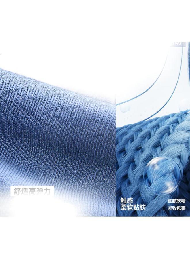 HLA Hailan Home 【Sss】Men'S Socks 25 New Short Tube Cotton Embossed 7A Antibacterial Sports Leisure Short Socks 4 Pairs Pack - Image 3