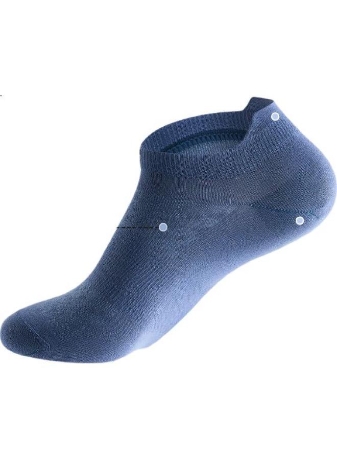 HLA Hailan Home 【Sss】Men'S Socks 25 New Short Tube Cotton Embossed 7A Antibacterial Sports Leisure Short Socks 4 Pairs Pack - Image 2