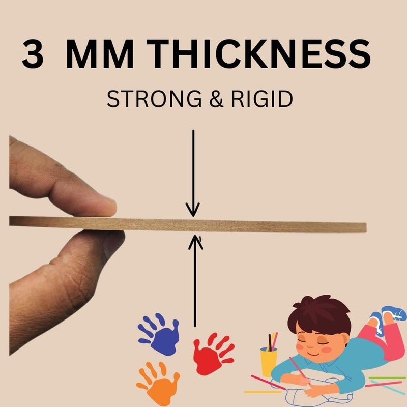 Anshatoz Round Wooden Canvas 12 inch MDF Art Board Sheet 3mm Used for Art, Craft, Painting, Mandala,Resin,Lippan Art, Decoration,Cake Base,Children Creativity DIY Set (Pack of 4) - Image 3