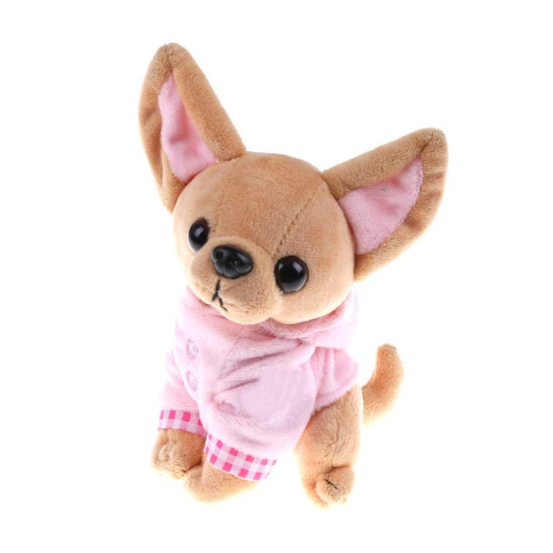 SUSHAFEN Stuffed Dog Puppy Toy Plush Toy Soft Doll Stuffed Animal Pillow Birthday Gift Present Cute Dog Ornaments Decoration Handicraft House Desktop Decoration Prop, 17cm/6.7" - Image 1