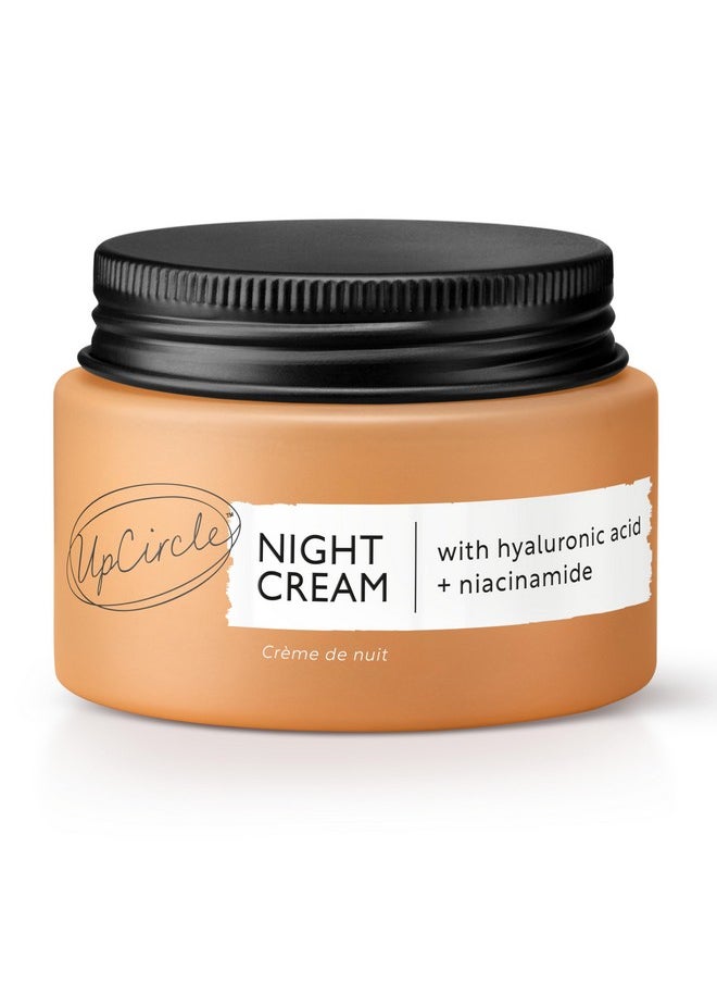 UpCircle - Night Cream With Hyaluronic Acid + Niacinamide 1.85Oz Nourishing And Unscented For Sensitive Skin With Antiageing Properties Vegan + Crueltyfree - Image 1