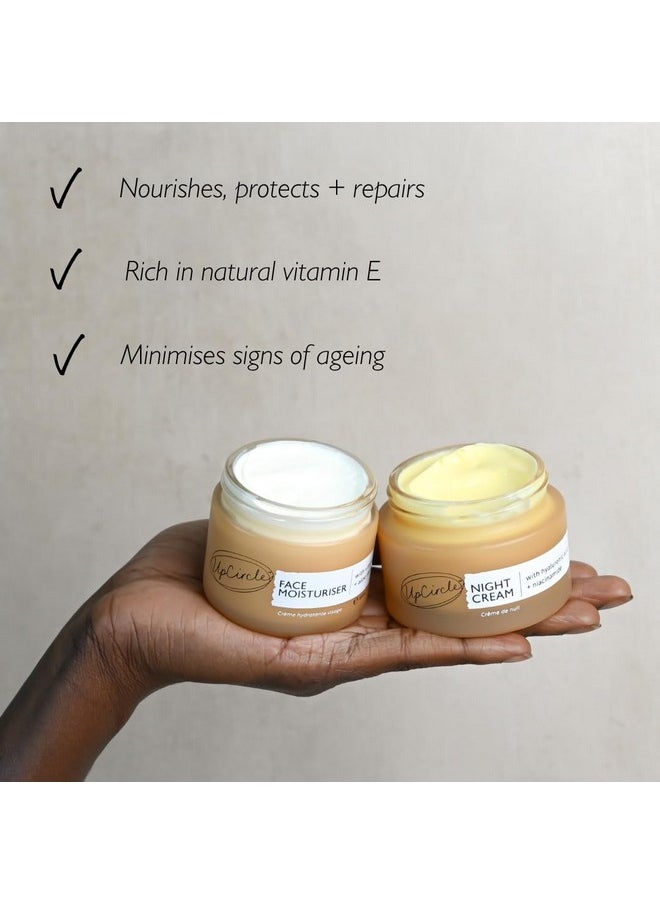 UpCircle - Night Cream With Hyaluronic Acid + Niacinamide 1.85Oz Nourishing And Unscented For Sensitive Skin With Antiageing Properties Vegan + Crueltyfree - Image 1