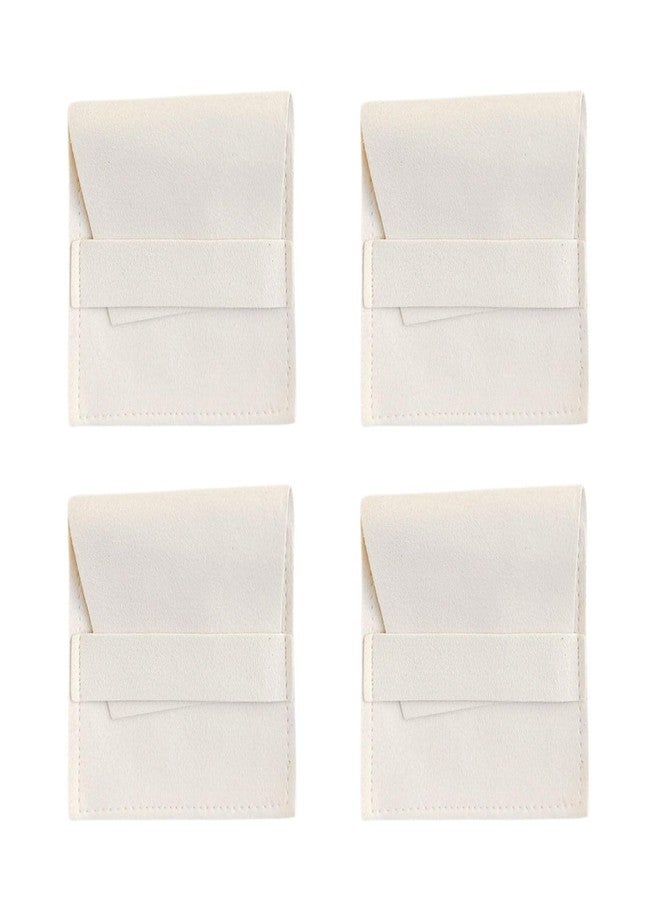 FHF 10pcs Microfiber Jewelry Pouch with Band | Jewelry Packaging Bag | Small Gift Bags Microfiber Bag for Bracelet, Necklace Packaging (7.5 CM x 7.5 CM) - Image 1