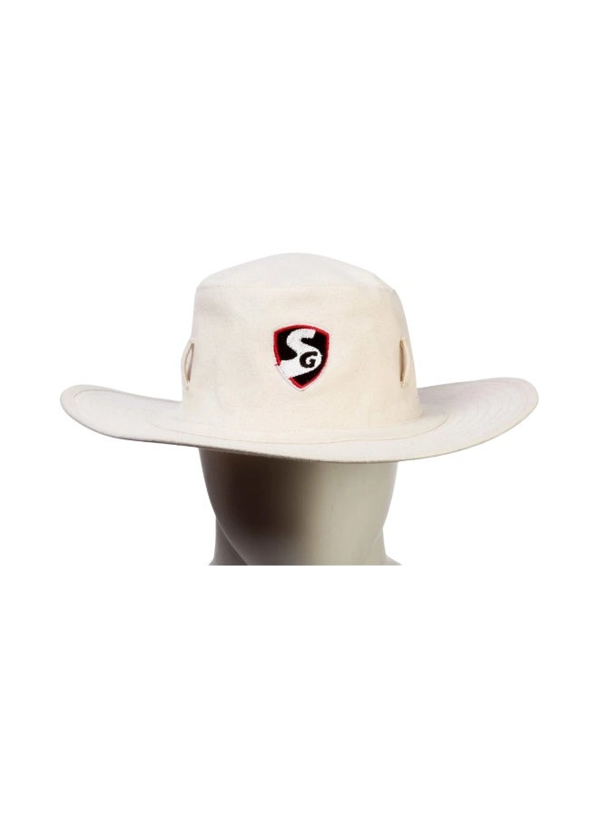 SG Panama Supreme Hat - Natural Off White Sun Hat for Cricket - Image 1