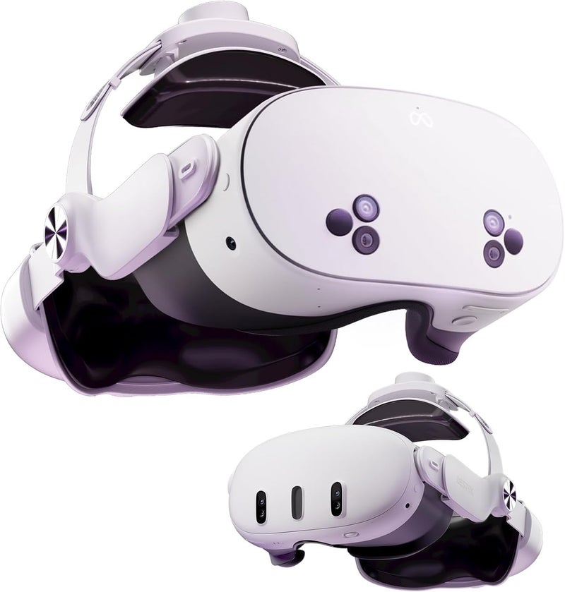 DESTEK QH3 Upgrade Pressure-Free Head Strap â€“ Enhanced Comfort from Multi-Angle Dual Strap Design, Compatible with Meta Quest 3 3S, Balanced Weight Distribution - Image 1