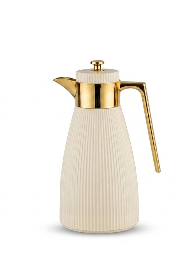 ساموران ترمس شاي - 1 لتر - ميلكى - HB14-0002-M - Image 1