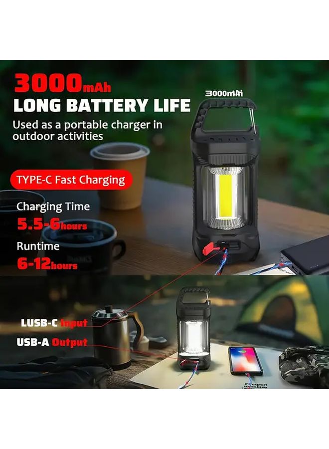 سي بي بلاك ABS مصباح يدوي في الهواء الطلق نوع سي USB قابل لإعادة الشحن محمول يدوي - Image 5