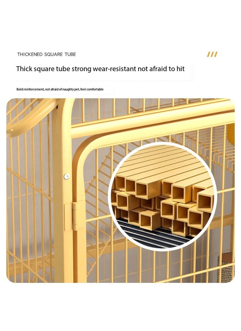 LIMOS Cat Cage Pet Dog Cage DIY Small Animal Cage for Pets Portable Metal Wire Yard Fence Cat Playpen Home  - Image 5