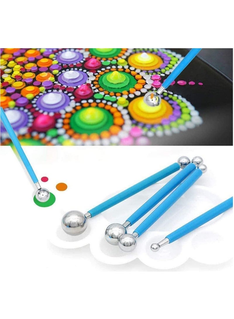 35pcs/Set Portable Mandala Dotting Tools Set for Painting Rocks Pottery Multifunction Embossing Dot Kit Dotting Tool - Image 5