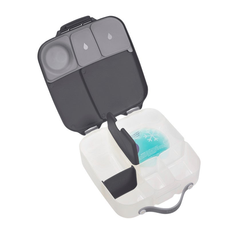 b.box Lunchbox | Jumbo Bento Box with 4 Compartments (2 Leakproof), Removable Divider, Gel Cold Pack | Ideal for School | From 3+ | 1L capacity - Image 3