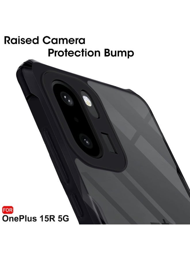 غطاء خلفي شفاف مقاوم للصدمات لهاتف OnePlus 15R 5G، بتصميم حماية شاملة 360 درجة. - Image 4