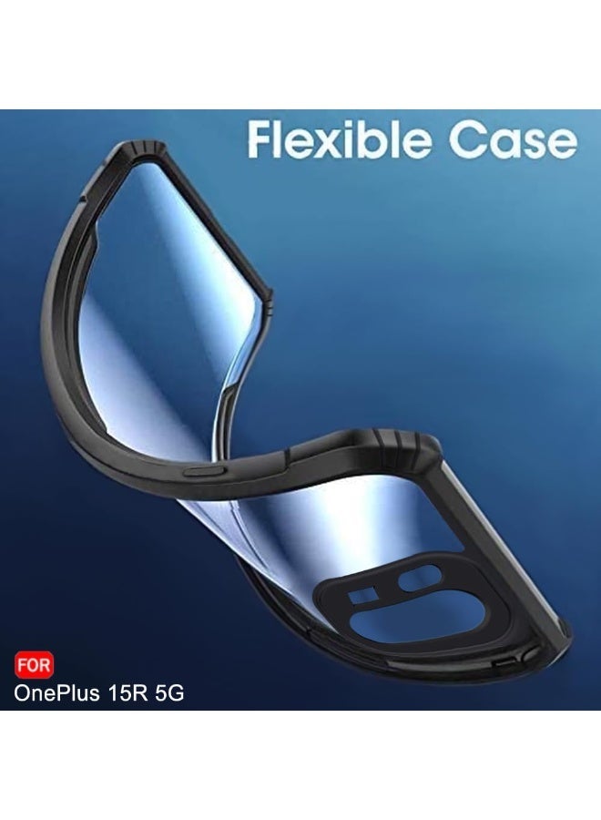 غطاء خلفي شفاف مقاوم للصدمات لهاتف OnePlus 15R 5G، بتصميم حماية شاملة 360 درجة. - Image 2