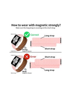 PROMASS for Apple Watch Band Strap 42 44 45 49mm, Genuine Leather Watch Strap Replacement for Apple Watch Series 8/7/6/5/4/SE/3/2/1 iWatch  - Image 2
