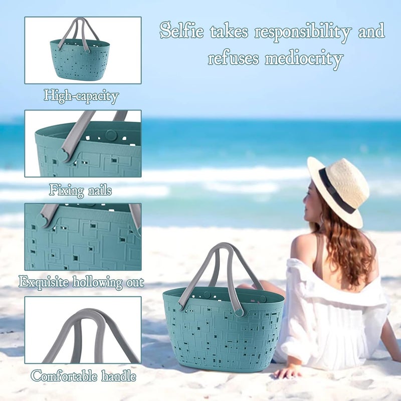 cheekyglo Waterproof Beach Tote Bag, Washable Durable Travel Bags, Oversized Fashion Creative Portable Sports Handbag,15x14x7.8in - Image 5