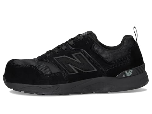 New Balance Men's Elite Lite Static Dissipative Medium Composite Toe, Industrial Work Shoe Lightweight & Slip Resistant, Black/Black, 9.5 - Image 4