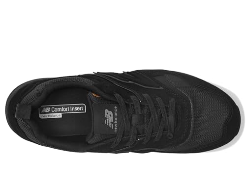 New Balance Men's Elite Lite Static Dissipative Medium Composite Toe, Industrial Work Shoe Lightweight & Slip Resistant, Black/Black, 9.5 - Image 2