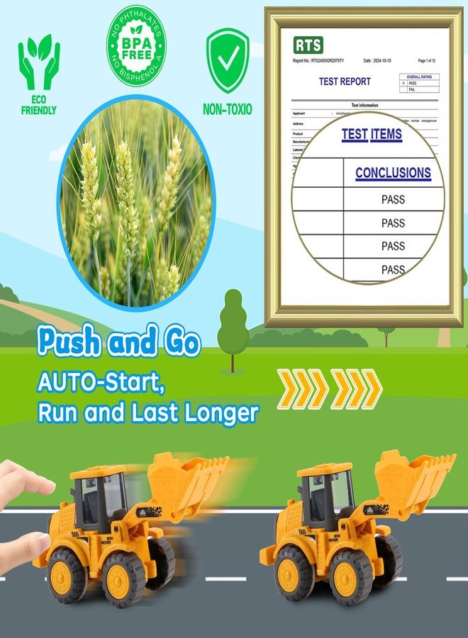 vusum Toddler Toys for Ages 2-4, Kids Toys for 1 2 3 Year Old Boy Girls,Dump Truck Cement Mixer Excavator Toy Cars Set, BPA Free, Phthalates Free, PVC, Outdoor Toddler Boy Toys Birthday - Image 2