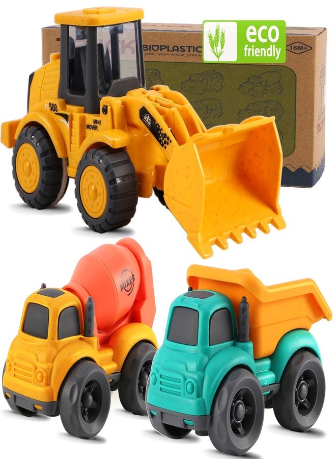 vusum Toddler Toys for Ages 2-4, Kids Toys for 1 2 3 Year Old Boy Girls,Dump Truck Cement Mixer Excavator Toy Cars Set, BPA Free, Phthalates Free, PVC, Outdoor Toddler Boy Toys Birthday - Image 1
