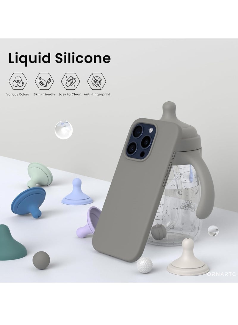 ELTRAZONE iPhone 16 Pro Slim Fit Matte Gray TPU Case – Soft, Flexible, Shock-Resistant Silicone Back Cover - Image 4