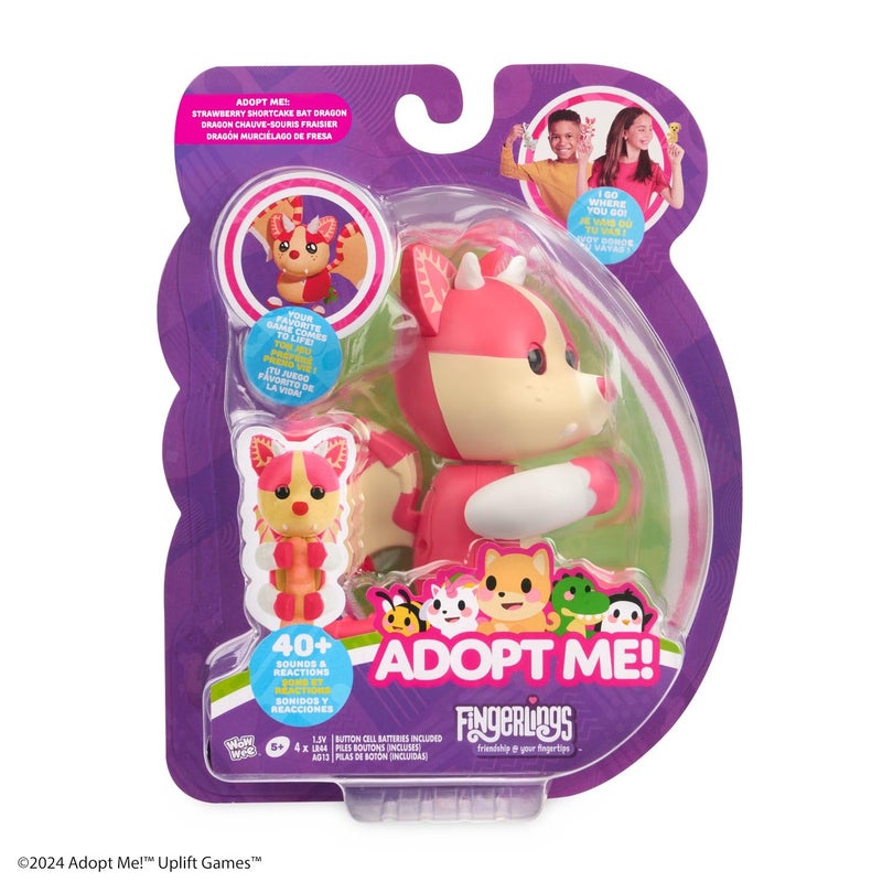 فينجر لينجز الأصابع تبنيني! x تبنيني! Strawberry shortcake Bat Dragon Fele epaltive eptive with 40+ أصوات وردود فعل (تتراوح أعمارهم بين 5+) - Image 4